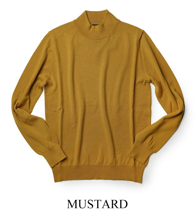 楽天市場】バフィー ニット モックネック ハイゲージ 14ゲージ メリノ