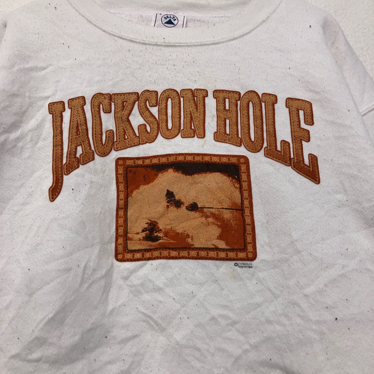 楽天市場】【中古】【古着】 DELTA プリント スウェット トレーナー L