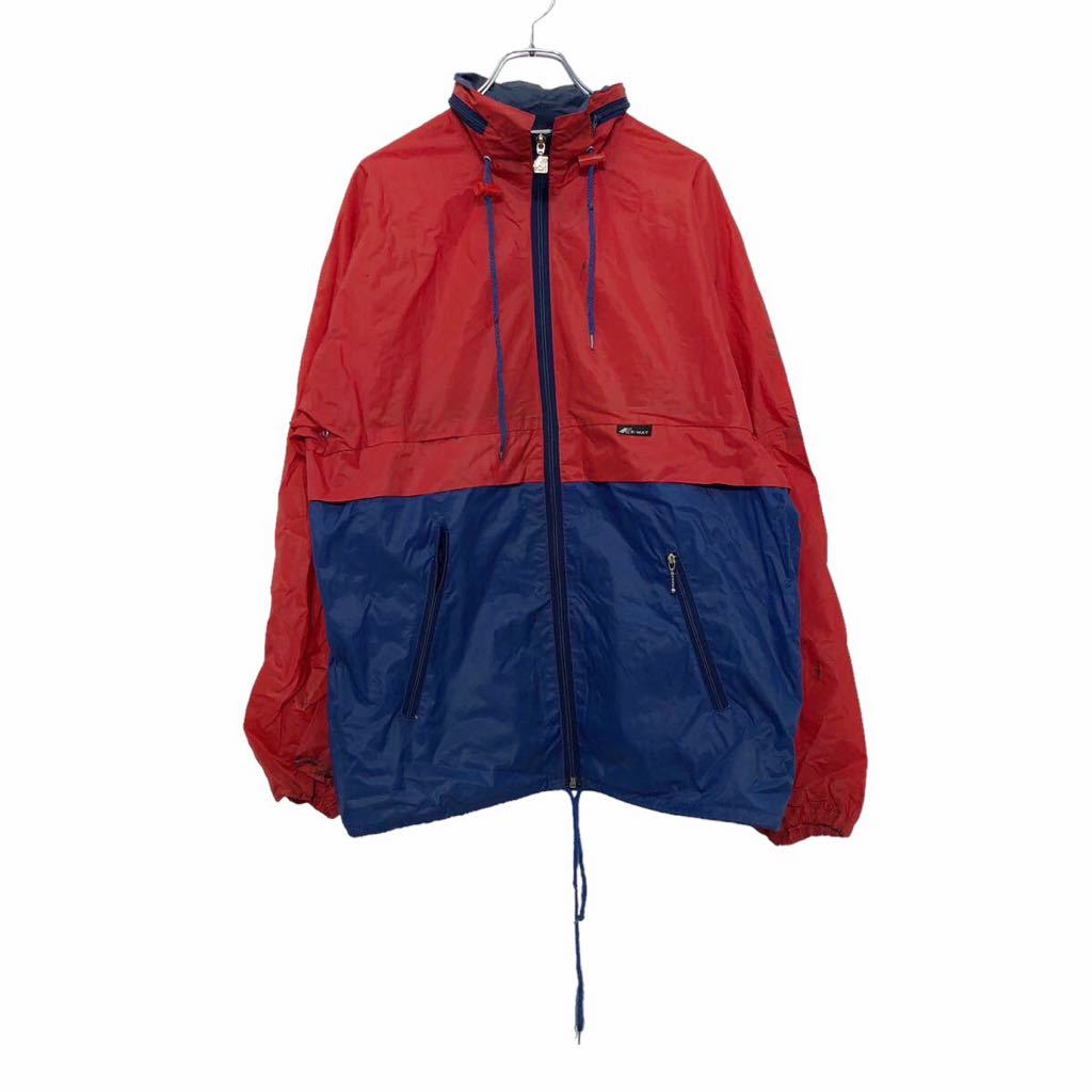 楽天市場】【中古】【古着】 ナイロン ジャケット M～ レッド ブルー