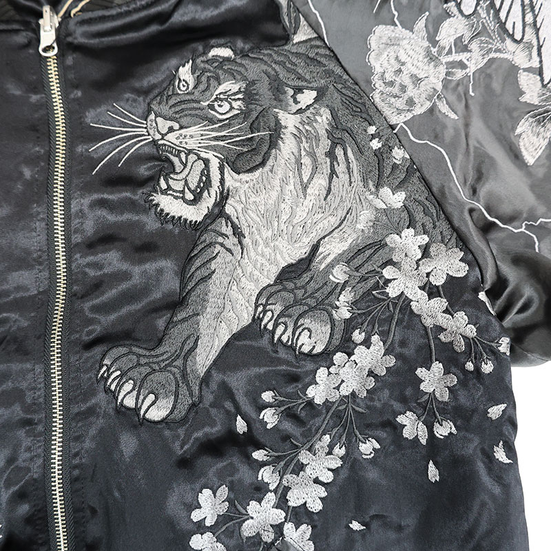 楽天市場】絡繰魂 龍・鳳凰・虎 リバーシブル 総刺しゅう スカジャン