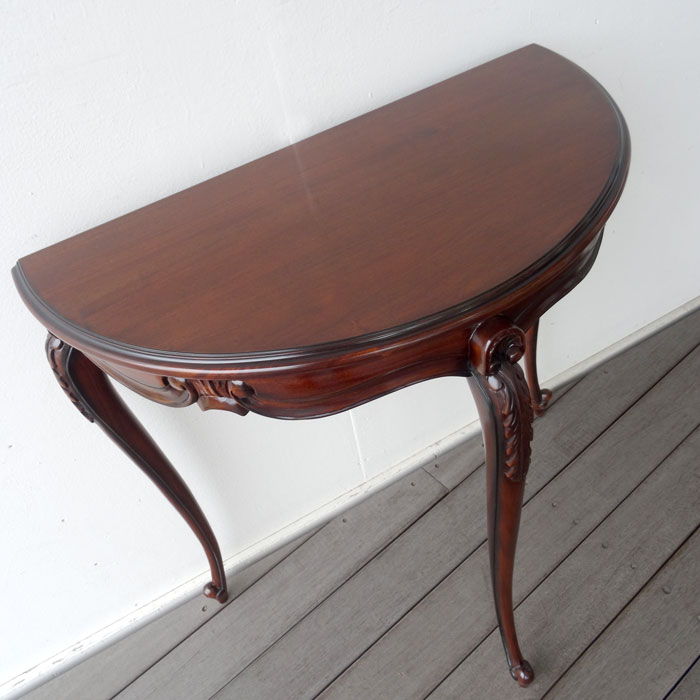 楽天市場】コンソール 花台 電話台 マホガニー コンソールテーブル