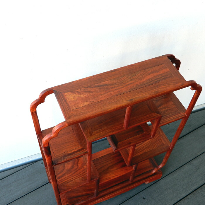 楽天市場】飾り棚 和モダン 和風 花梨 かりん おしゃれ アジアン