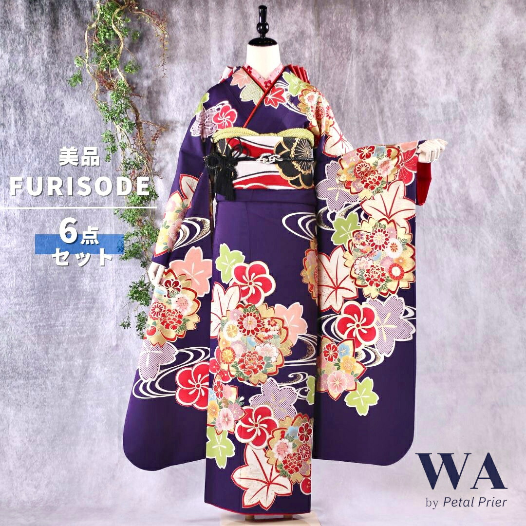 楽天市場】【中古】振袖 6点セット LLサイズ 振袖セット 振袖フル