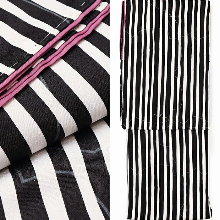 楽天市場】☆ストライプ☆ 洗える 縞 着物 【 M / L 袷 単衣