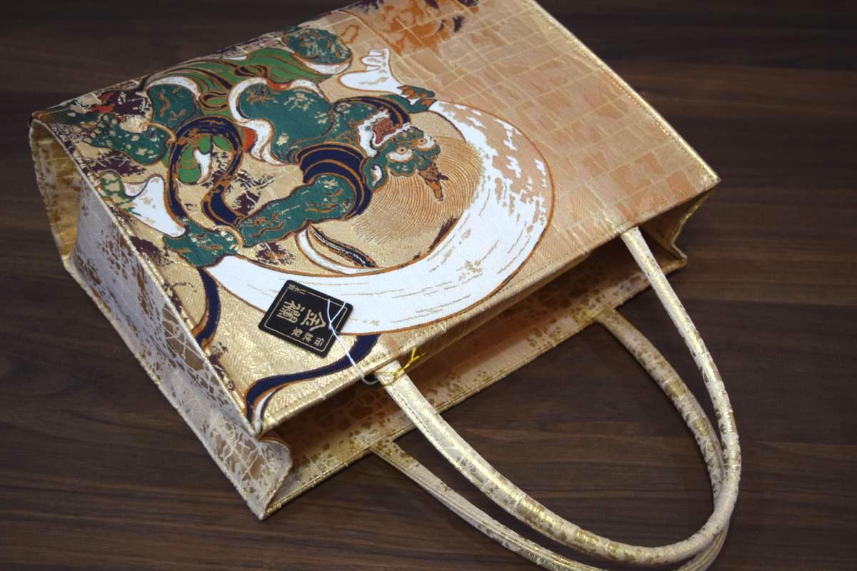 楽天市場】【日本製】和柄・金襴和装バッグ・トートバッグ「風神雷神