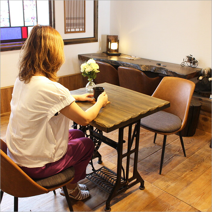 楽天市場】足踏みミシン台 リメイク テーブル 古材 カフェテーブル