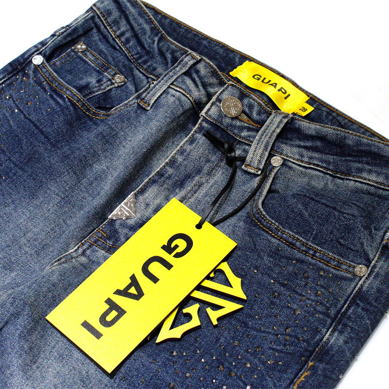 楽天市場】GUAPI グアピ フレアデニムパンツ 28-32インチ ブルー/青