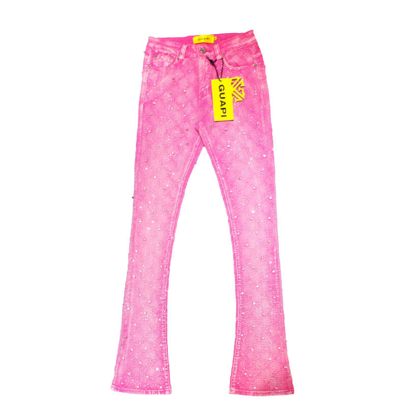 楽天市場】GUAPI グアピ フレアデニムパンツ 28-32インチ ピンク