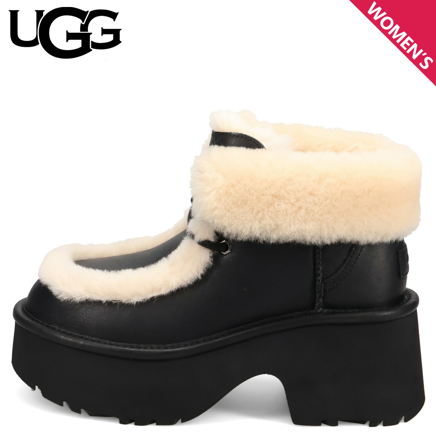 楽天市場】UGG ESMEE LEATHER LACE UP アグ ブーツ ムートンブーツ