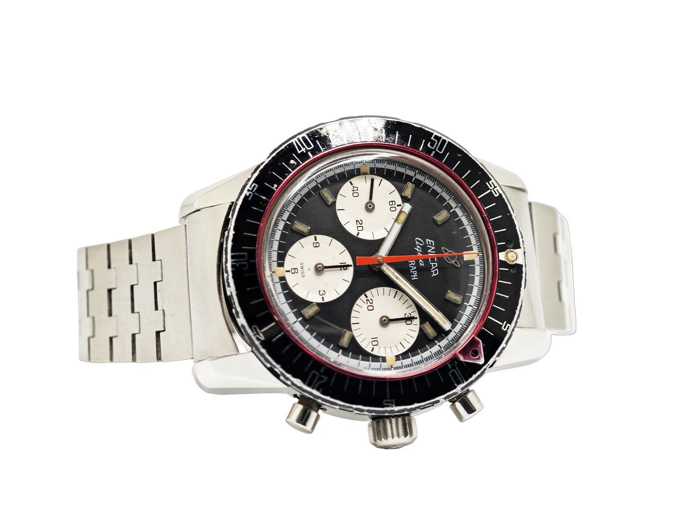 楽天市場】エニカ アクアグラフ 逆パンダダイアル Cal.バルジュー72