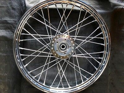 楽天市場】部品屋K&W 21インチ スポークホイール 2.15J 40本スポーク