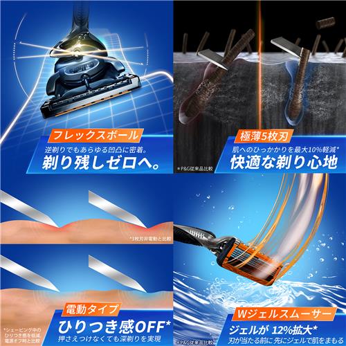 楽天市場】P&G ジレット プログライド フレックスボール パワー