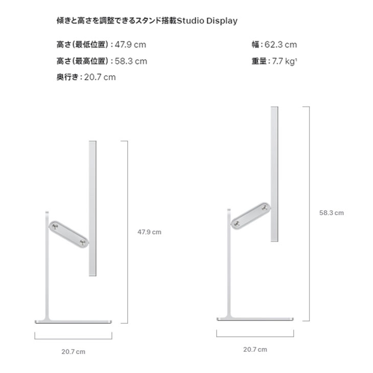 楽天市場】【中古】Apple Studio Display MK0Q3J/A A2525 5K Retina
