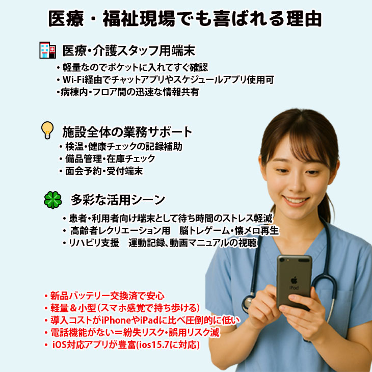 楽天市場】【新品バッテリに交換済】Apple iPod touch7 第7世代 MVHV2J