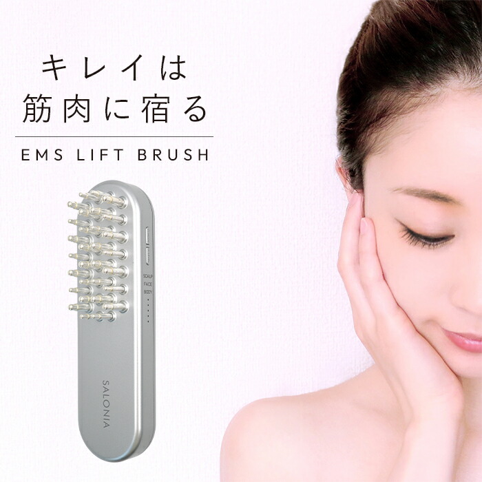 SALONIA EMT LIFT BRUSH シルバー 中古 SALONIA EMT LIFT BRUSH