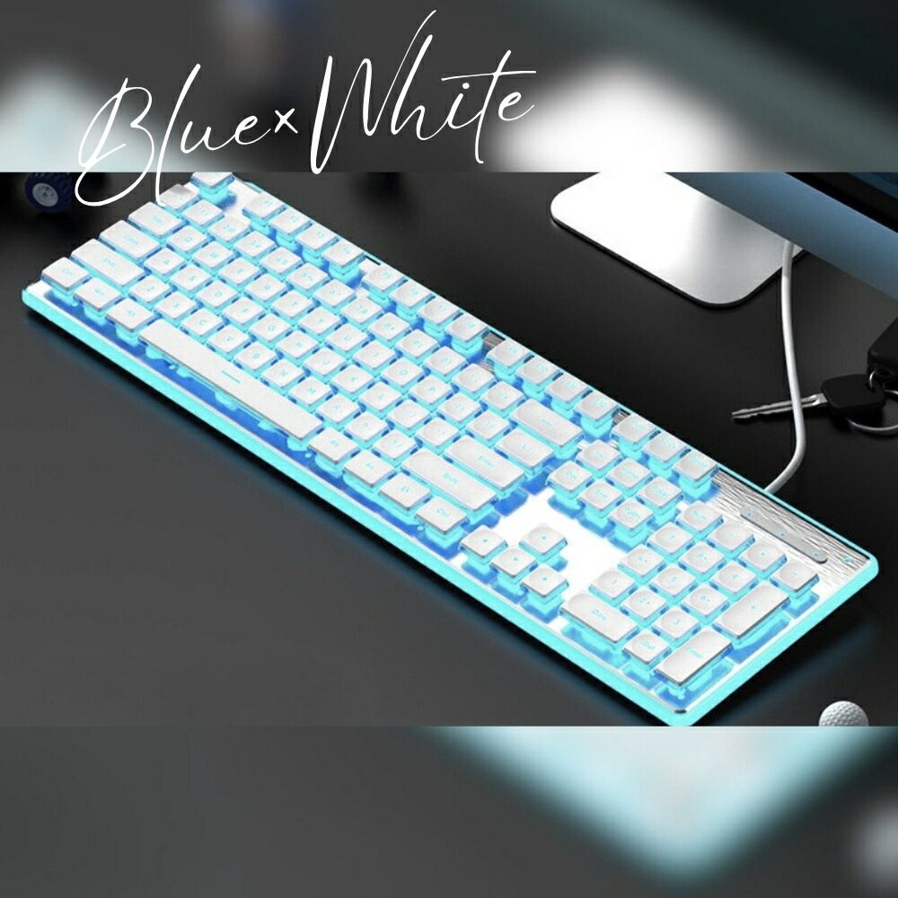 楽天市場】ゲーミングキーボード（カラーブルー）（パソコン・周辺機器