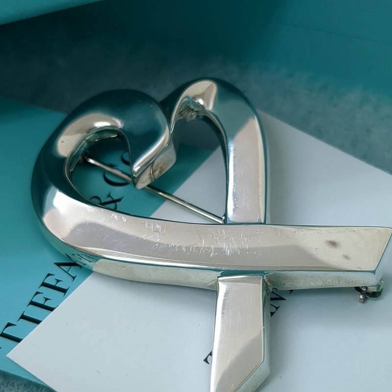 楽天市場】Tiffany & Co. ティファニー ラビング ハート ブローチ