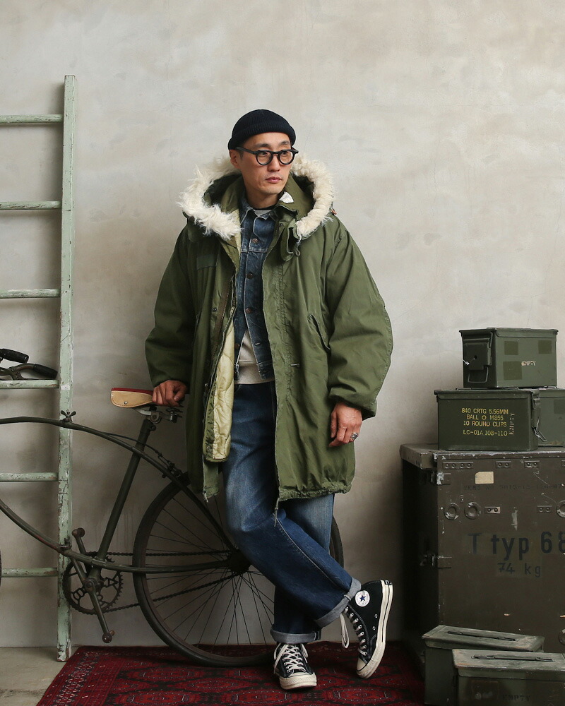 楽天市場】☆希少 実物 USED 米軍 M-65 フィッシュテールパーカー フル