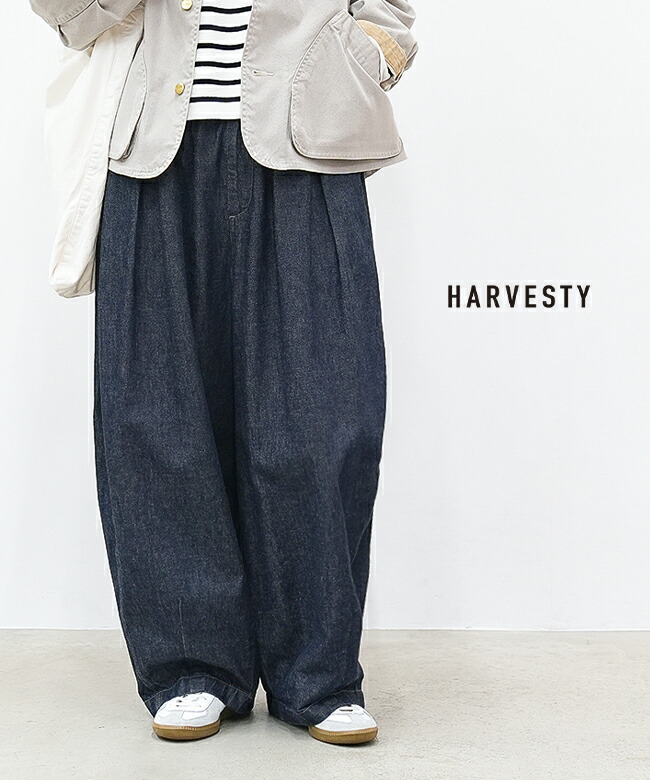 楽天市場】[A11801]HARVESTY(ハーベスティ) 10ozデニムサーカスパンツ
