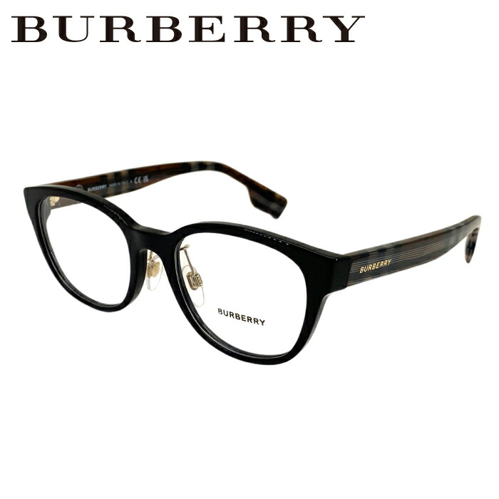 楽天市場】BURBERRY メガネフレーム バーバリー ブラック×ブラウン