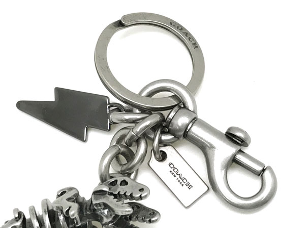 楽天市場】COACH コーチ 恐竜 キーホルダー ティーレックス シルバー