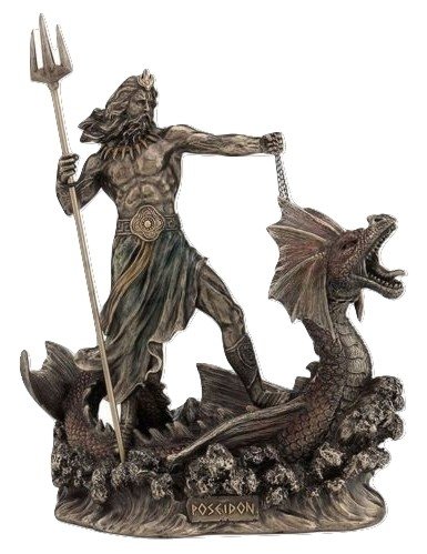 楽天市場】海の神 ポセイドン ブロンズ像 ギリシャ神話 : ワールド