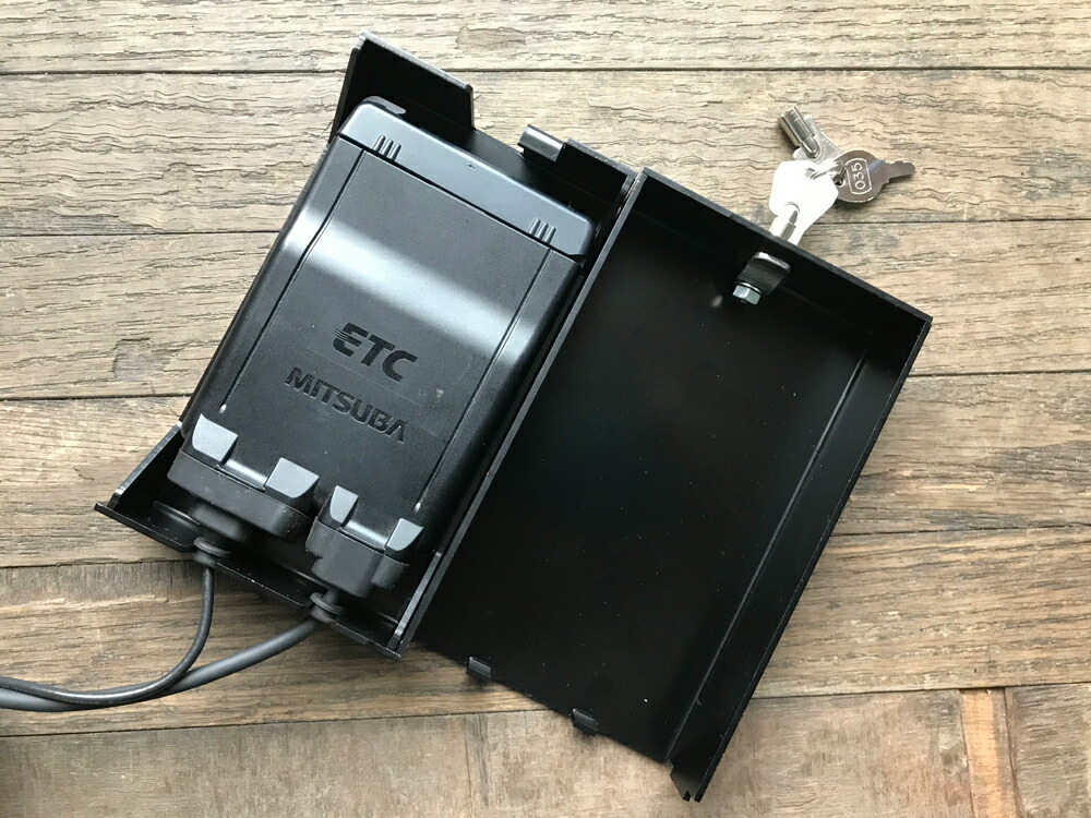 楽天市場】国産 1年保証付 送料無料 バイク用 鍵付ETCケースセット