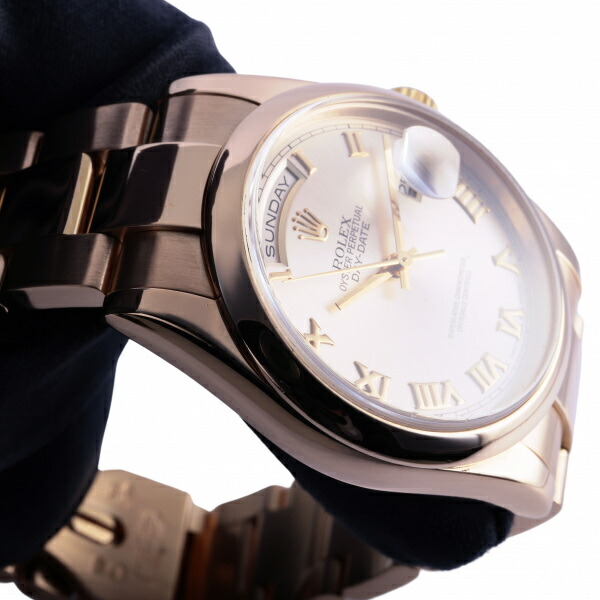 楽天市場】ロレックス ROLEX デイデイト 118205 ピンク/ローマ文字盤