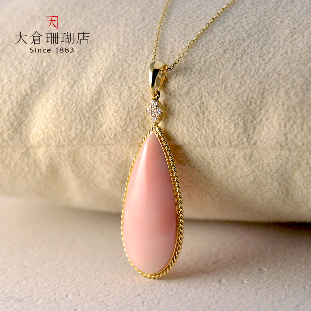 楽天市場】ミス珊瑚 ペンダント トップ ヘッド さんご サンゴ ダイヤ