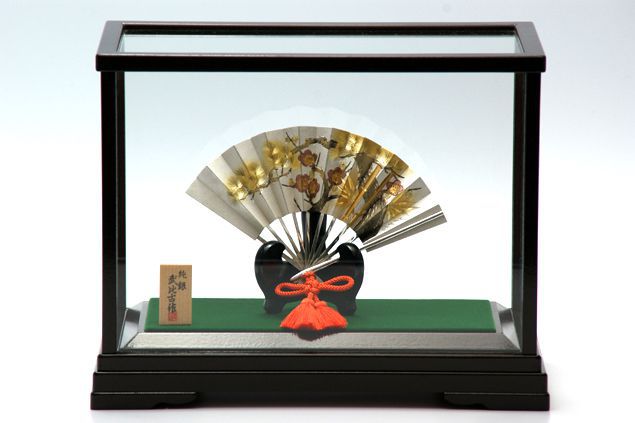 楽天市場】銀製 置物 扇4.5号（松竹梅） 送料無料名入れ彫刻無料 伝統