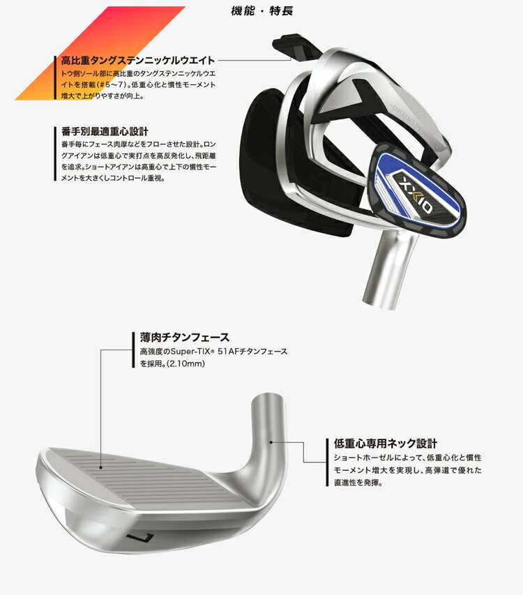 楽天市場】ダンロップ ゼクシオ 12 アイアン セット 8本 組 (#5-#9,PW