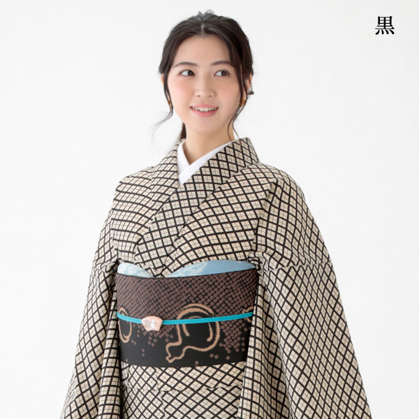 楽天市場】洗える着物 江戸小紋 菱柄 袷 京都きもの友禅セレクト 単品