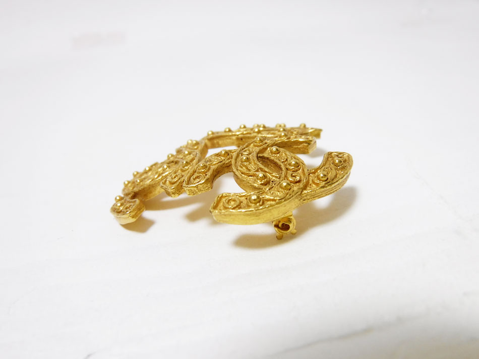 楽天市場】CHANEL シャネル ブローチ ヴィンテージ トリプルココ