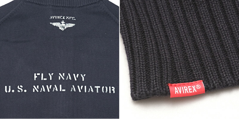 楽天市場】AVIREX アビレックス #7833930012 長袖 ネイバル スタンド