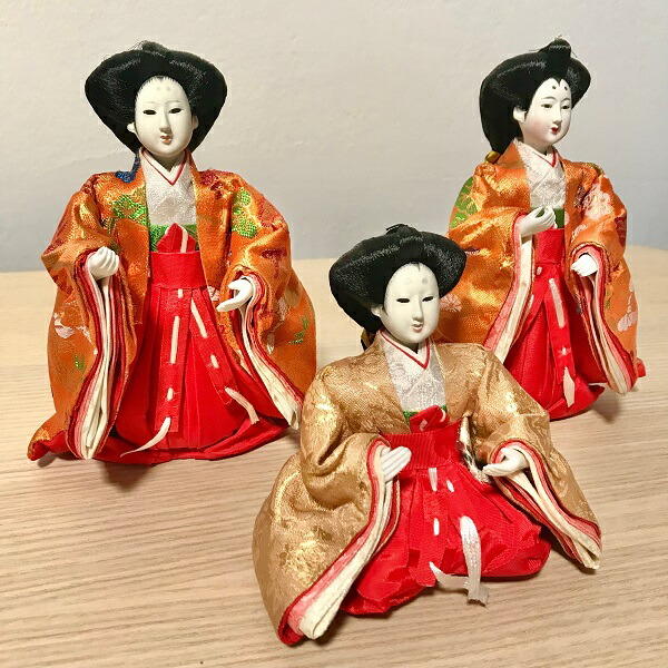 楽天市場】三人官女(お道具なし）雛人形 雛祭り ひなまつり 桃の節句