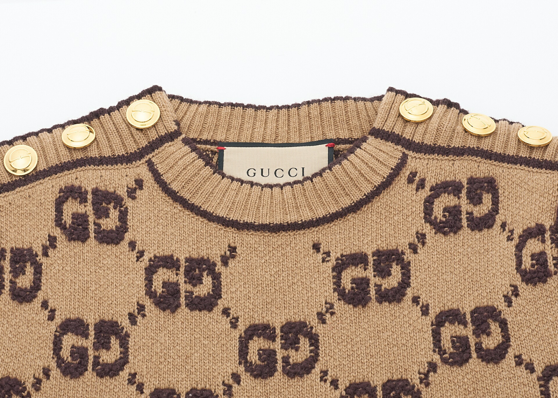 楽天市場】【返品可】GUCCI グッチ ロゴマーク ニット 半袖 ワンピース