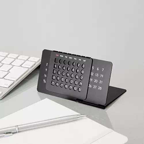 楽天市場】アルミ万年カレンダー 卓上 デスク アルミ スライド シート