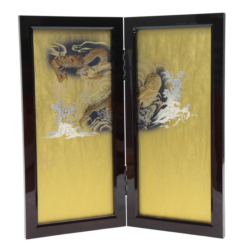 楽天市場】アウトレット品 五月人形屏風単品 23号五月屏風 二曲 龍