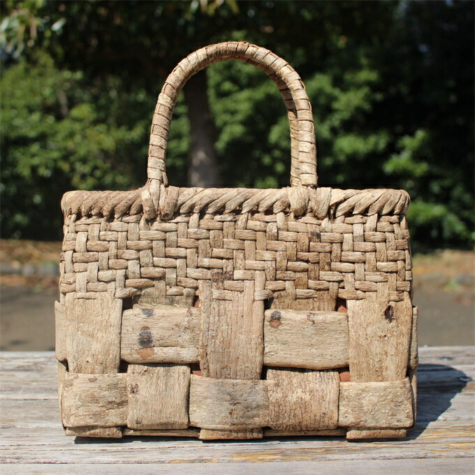 楽天市場】山胡桃木 かごバック 籠 カゴ やまぶどう 中布と内ポケット