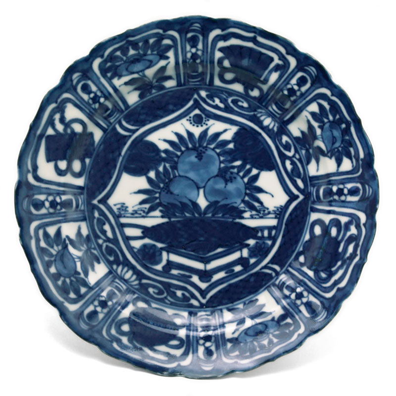 楽天市場】染付芙蓉手皿・小・砂高台・土山敬司《中皿・17.5cm》 : 和