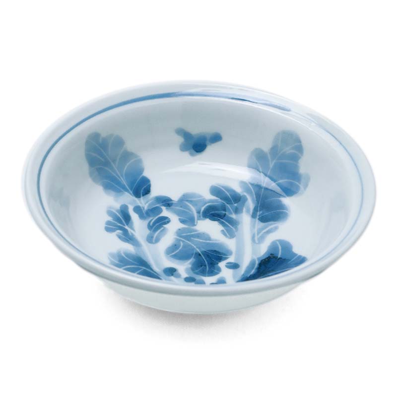 楽天市場】九谷焼：染付なずな文向付・須田菁華《小鉢・14.5cm》 : 和