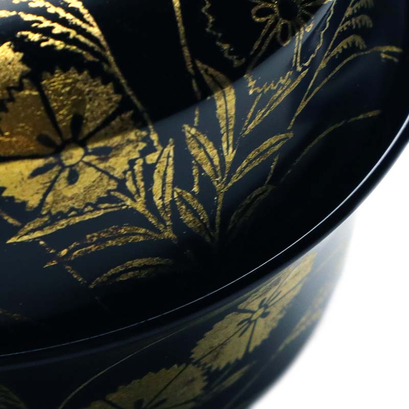 楽天市場】漆器・輪島塗：秋草文箔絵黒石州椀・尚古堂・山本哲《お椀