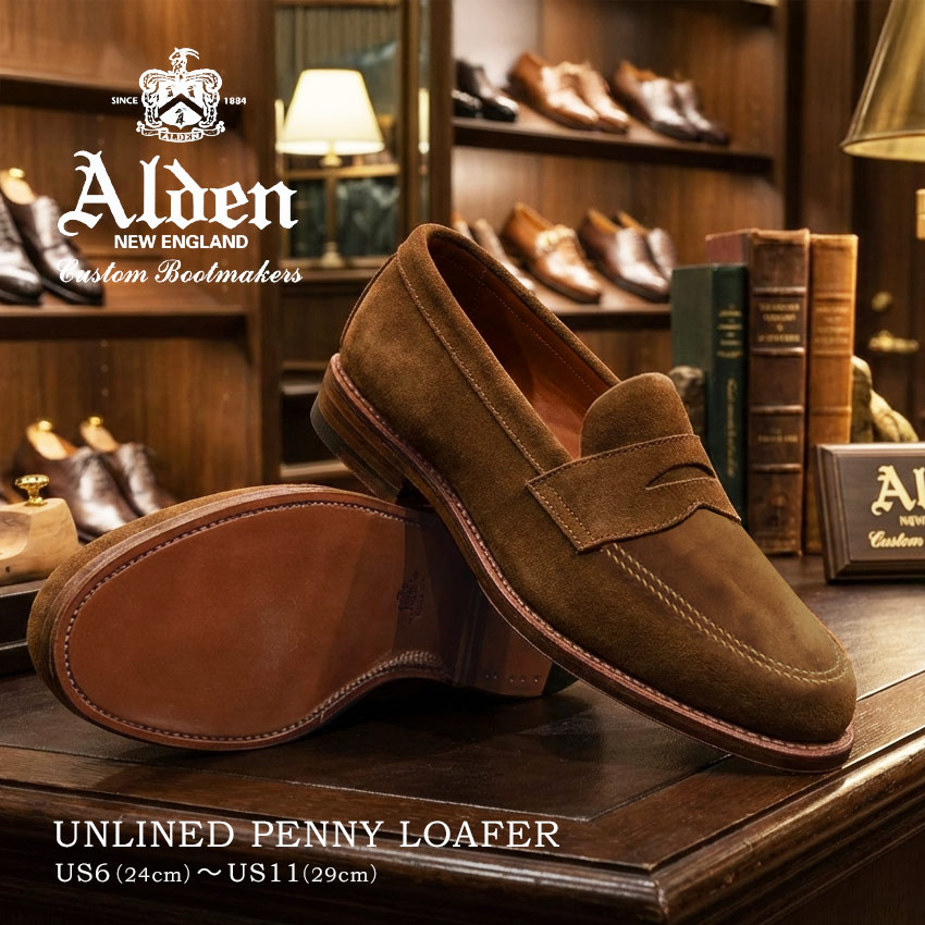 楽天市場】オールデン UNLINED PENNY LOAFER ALDEN ローファー メンズ