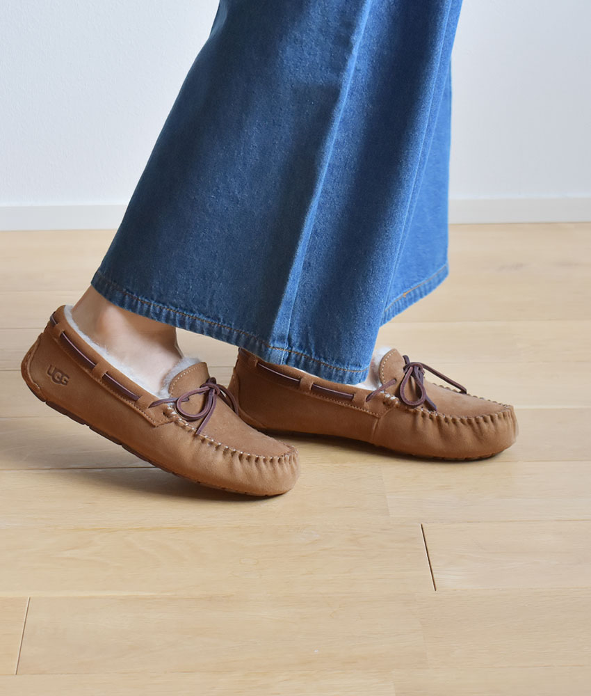 楽天市場】アグ ダコタ UGG モカシン レディース ブラック 黒 ブラウン