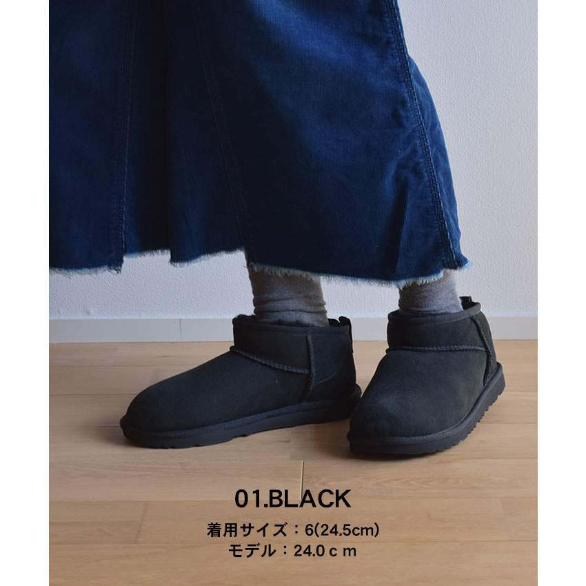 楽天市場】アグ クラシック ウルトラ ミニ ブーツ レディース ブラック