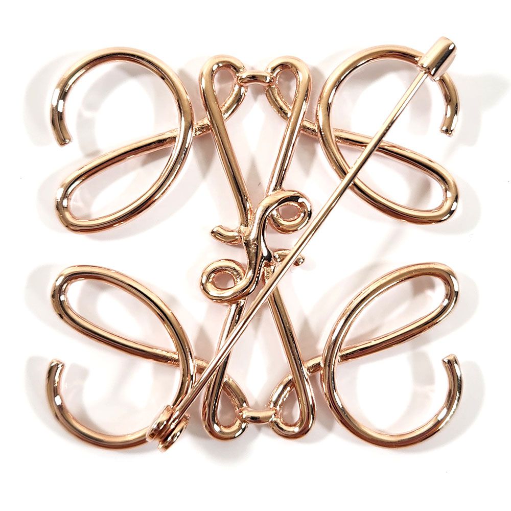 楽天市場】ロエベ LOEWE アナグラム ブローチ ピンバッジ 111.27.027