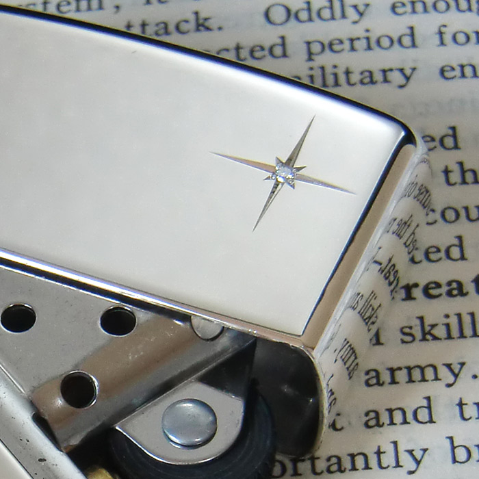 楽天市場】スターリング シルバー #15 天然ダイヤ ◇ZIPPO ジッポー