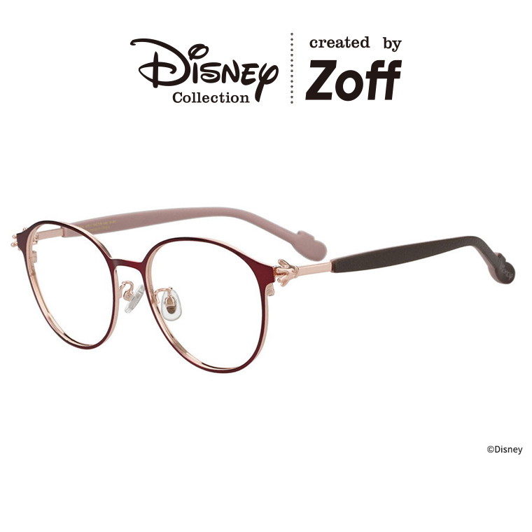 楽天市場】|Zoff Mickey & Friends Hands ボストン型 メガネ (ブラウン