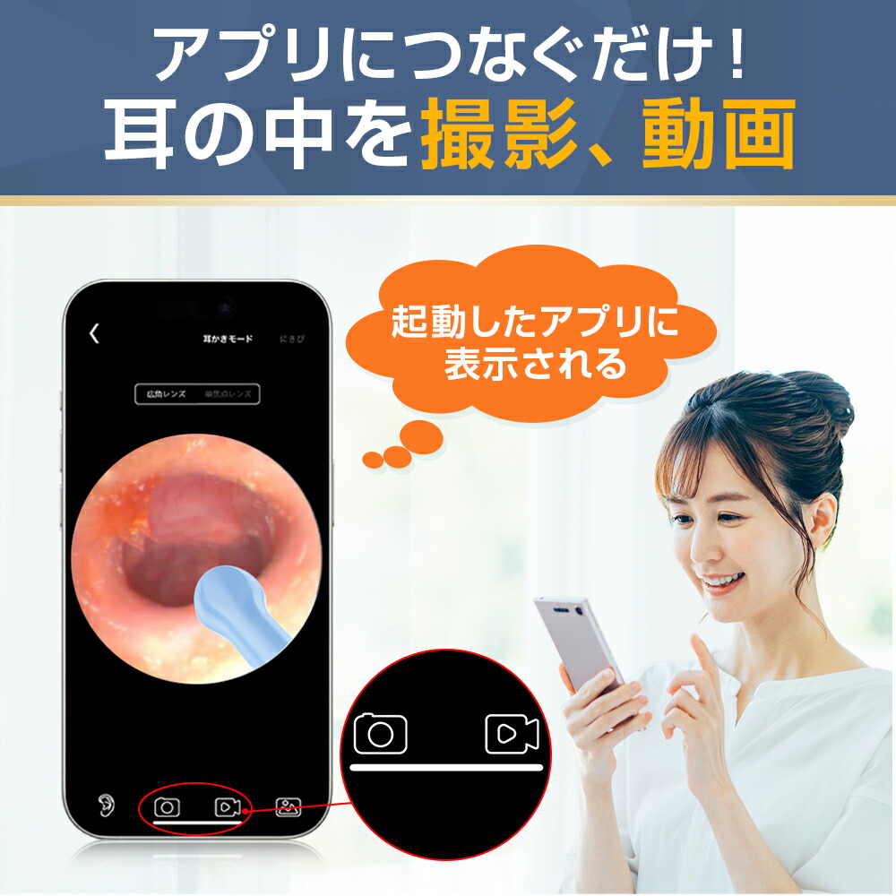楽天市場】※P12倍※【クーポンで2,720円】＼楽天1位／ 耳かき カメラ