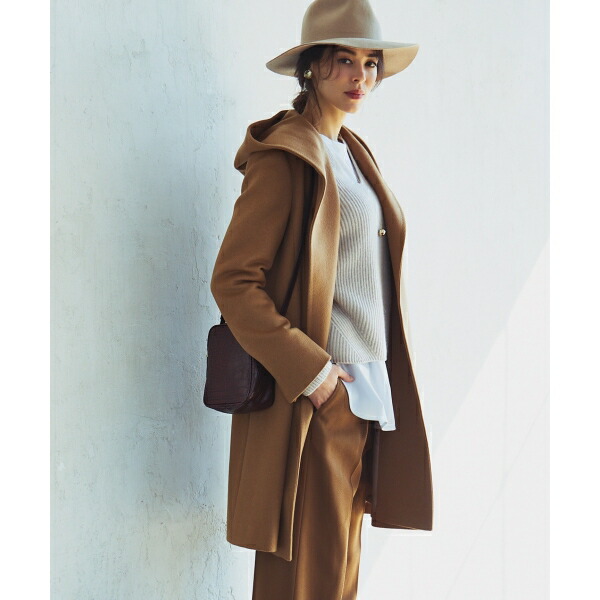 楽天市場】ウールアンゴラビーバー フーデッド コート／23区 : 丸井